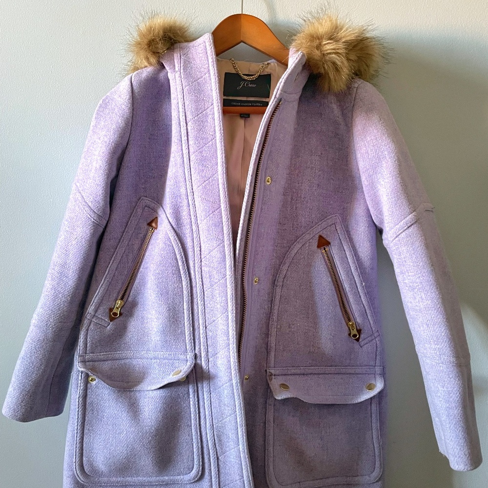 J Crew Stadium Cloth wool coat